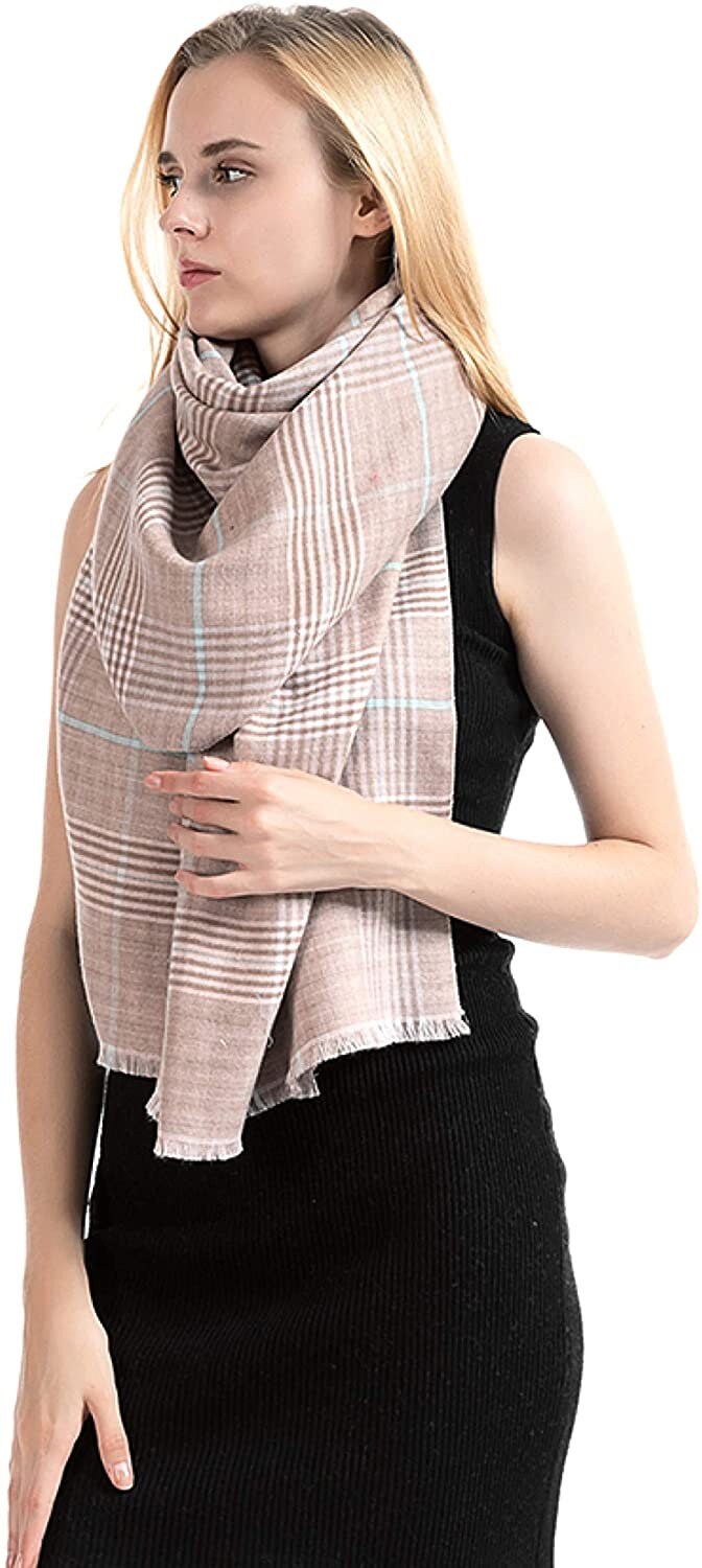NEW Classic Reversible Plaid Tartan Look Shawl Wrap Blanket Scarf for Women - Warm Soft Cosy UNISEX