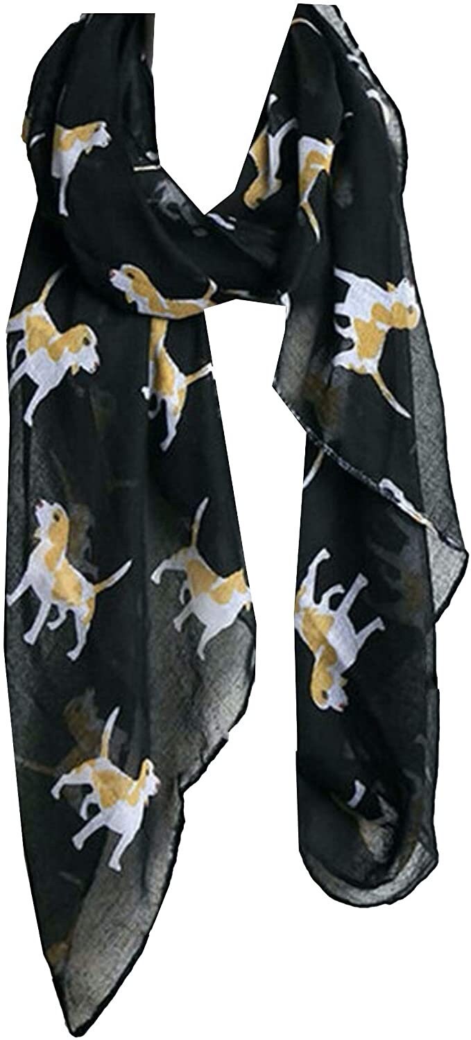 New Springer Spaniel Dog Scarf Lovely Soft Print Fashion Scarf Wrap Shawl Maxi Sarong
